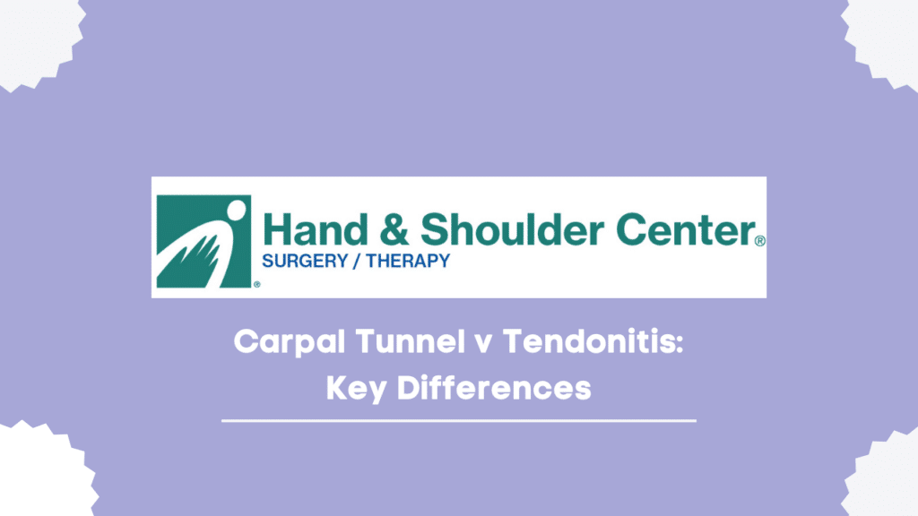 Carpal Tunnel v Tendonitis