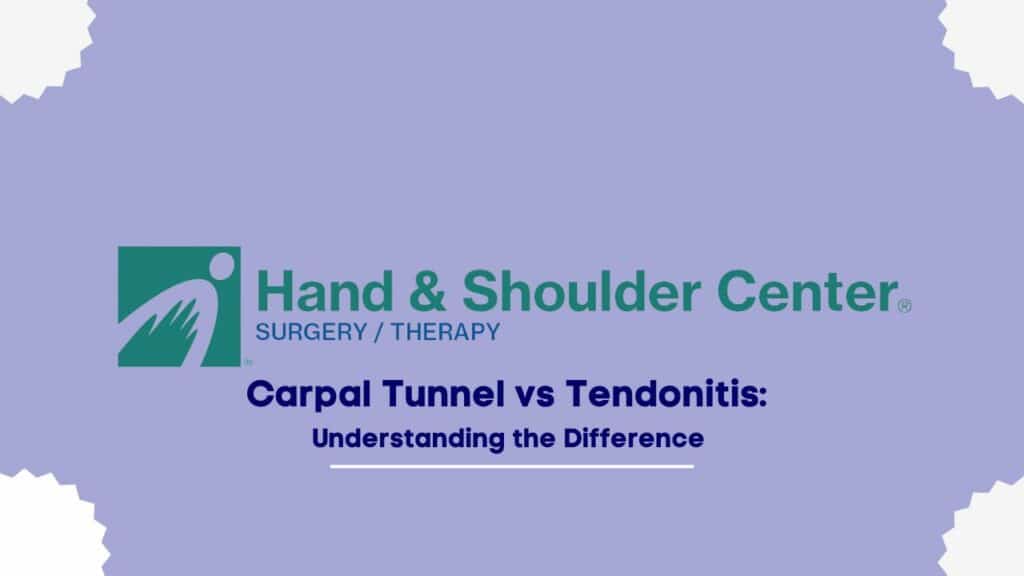 Carpal Tunnel vs Tendonitis: Understanding the Difference