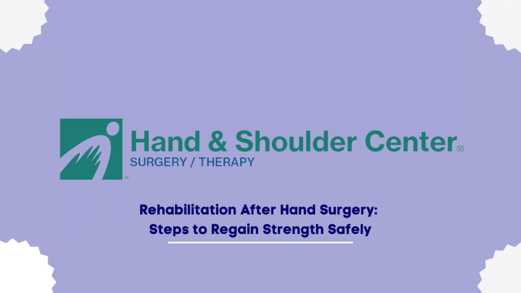 hand surgery recovery